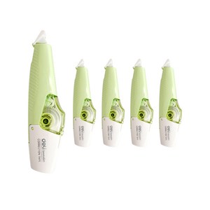 델리 수정테이프 5mm x 6m, 마카롱그린, 5개