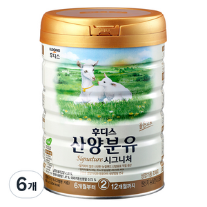 일동후디스 프리미엄 산양분유 2단계, 800g, 6개