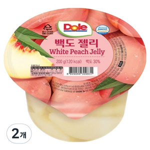 돌 백도 컵젤리 1개입, 200g, 2개