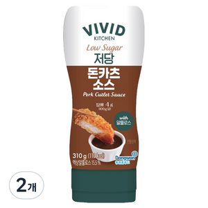 비비드키친 저당 돈카츠 소스, 310g, 2개