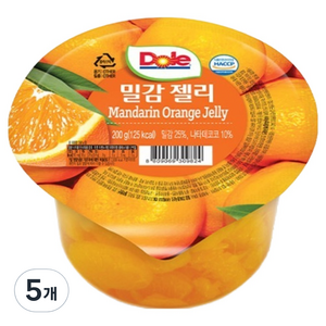 돌 밀감 컵젤리 1개입, 200g, 5개