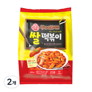 오뚜기 뚜기네분식집 쌀떡볶이, 426g, 2개