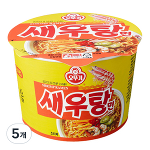 오뚜기 새우탕 컵라면, 5개