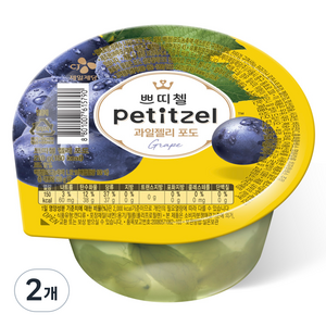 쁘띠첼 포도 과일젤리, 210g, 2개