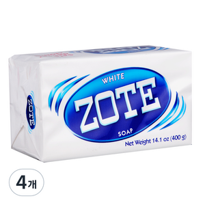 조트 세탁비누 화이트, 400g, 4개