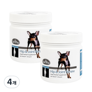 데이스포 강아지 H시리즈 영양제, 250g, 뼈/관절강화, 4개