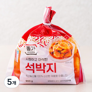 대상 종가 석박지, 5개, 900g