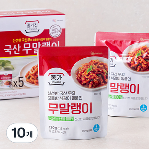 종가 무말랭이, 120g, 10개