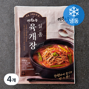 이화수전통육개장명가 일품 육개장 (냉동), 500g, 4개