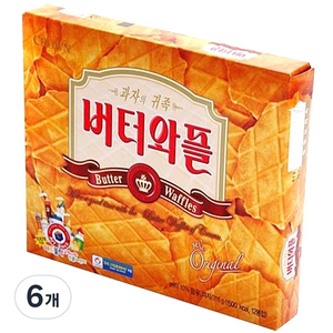 크라운 버터와플, 316g, 6개