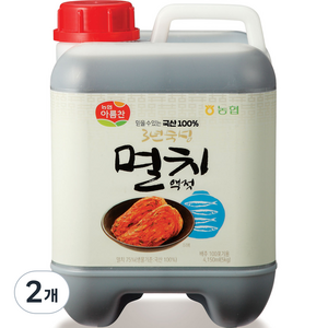 아름찬 국산 멸치액젓, 5kg, 2개