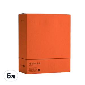 써니데이 퓨로 황사마스크 소형 KF80, 50개입, 6개, 블랙