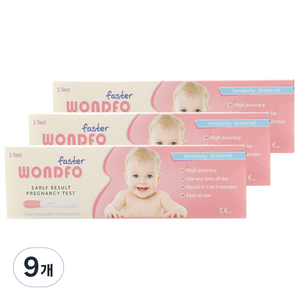 원포 패스터 임신테스트기, 1개입, 9개