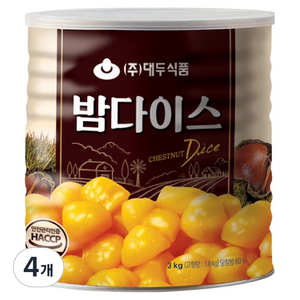 대두식품 밤다이스, 3kg, 4개