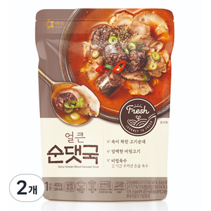 아워홈 얼큰 순댓국, 400g, 2개