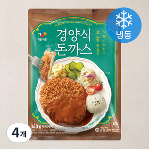 CJ제일제당 경양식 돈까스 (냉동), 340g, 4개