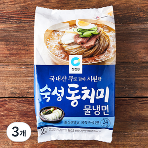 청정원 숙성 동치미 물냉면 2인분, 910g, 3개