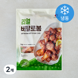 마니커에프앤지 리얼 버팔로봉 (냉동), 1kg, 2개