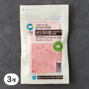 대상 참나무 훈연 샌드위치햄, 200g, 3개