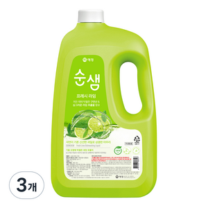 순샘 프레시라임 주방세제, 3L, 3개