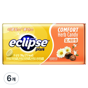 이클립스 플러스 허브캔디 꿀 레몬향, 30g, 6개