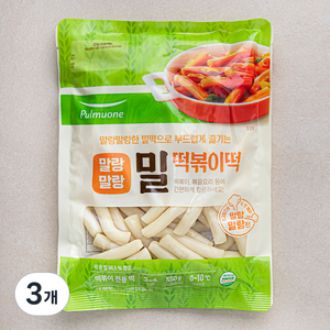 풀무원 밀떡볶이떡, 550g, 3개