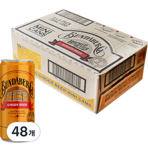 분다버그 진저비어캔, 200ml, 48개