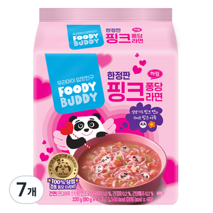 푸디버디 핑크 퐁당 라면 80g, 28개