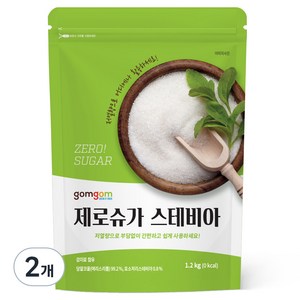 곰곰 제로슈가 스테비아, 1.2kg, 2개