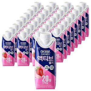 하이뮨 프로틴 밸런스 액티브 딸기, 250ml, 36개