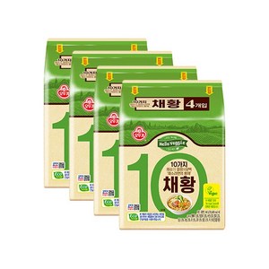 오뚜기 헬로베지 채황 라면 110g, 16개