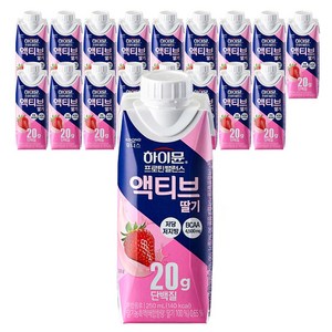 하이뮨 프로틴 밸런스 액티브 딸기, 250ml, 18개