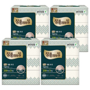 잘풀리는집 명품 로션 미용티슈 2겹, 230매, 12개