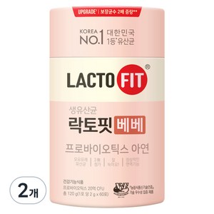 락토핏 베베 유산균, 60회분, 120g, 2개