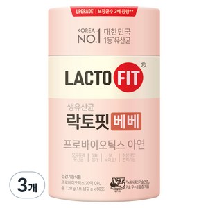 락토핏 베베 유산균, 120g, 3개