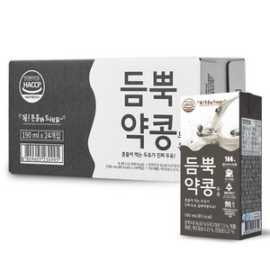 유기농마루 듬뿍약콩두유, 190ml, 24개