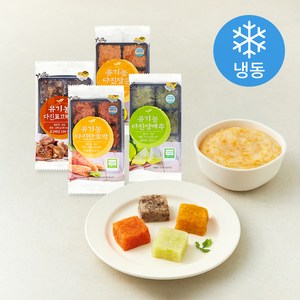 웰팜넷 유기가공식품 인증 다진채소 혼합 4종 세트 1호 (냉동), 400g, 1세트