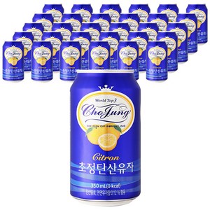 초정탄산수 탄산음료 유자, 350ml, 48개