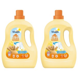 스너글 실내건조 섬유유연제 허거블 선샤인 본품, 4L, 2개