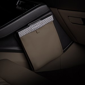 벤딕트 2세대 차량용 LED 앞좌석용 쓰레기통 + 봉투 세트, 토피브라운, 1세트
