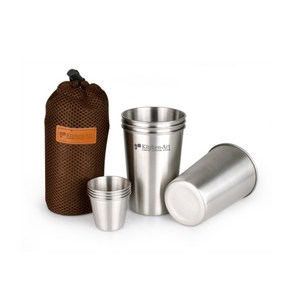 엣지 캠핑 컵 세트 8P, 350ml +50ml, 1세트