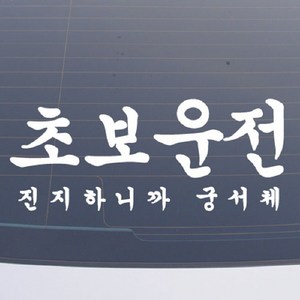 설레임 초보운전/CHS034 차량스티커, 1개