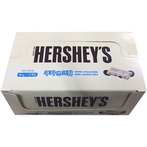 허쉬 쿠키 앤 크림, 40g, 12개