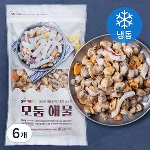 곰곰 모둠 해물 (냉동), 800g, 6개