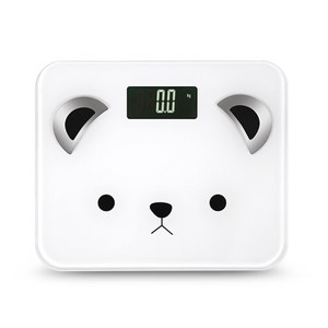 힐링큐 스마트 체중계 곰 HQ-S1000, 화이트