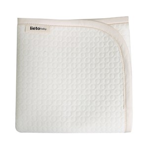 리에또 유아용 오가닉 양면방수요, 베이지무지, 소(40 x 60 ..., 1개