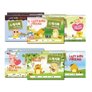 팬시토피아 캐릭터 스케치북 랜덤발송, 14매, 10개