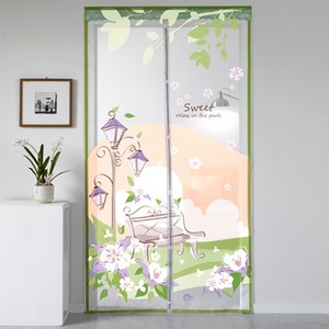 알뜨리 써머쿨 디자인 자석식 방충망 현관문용