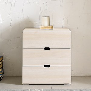 제이디퍼니처 로미 3단 서랍장, 백아카시아