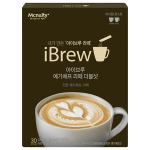 맥널티 아이브루 예가체프 라떼 더블샷 커피믹스, 14g, 30개입, 1개
